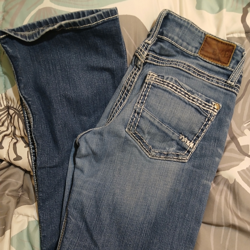 BKE Blue Straight Jeans Classic Denim